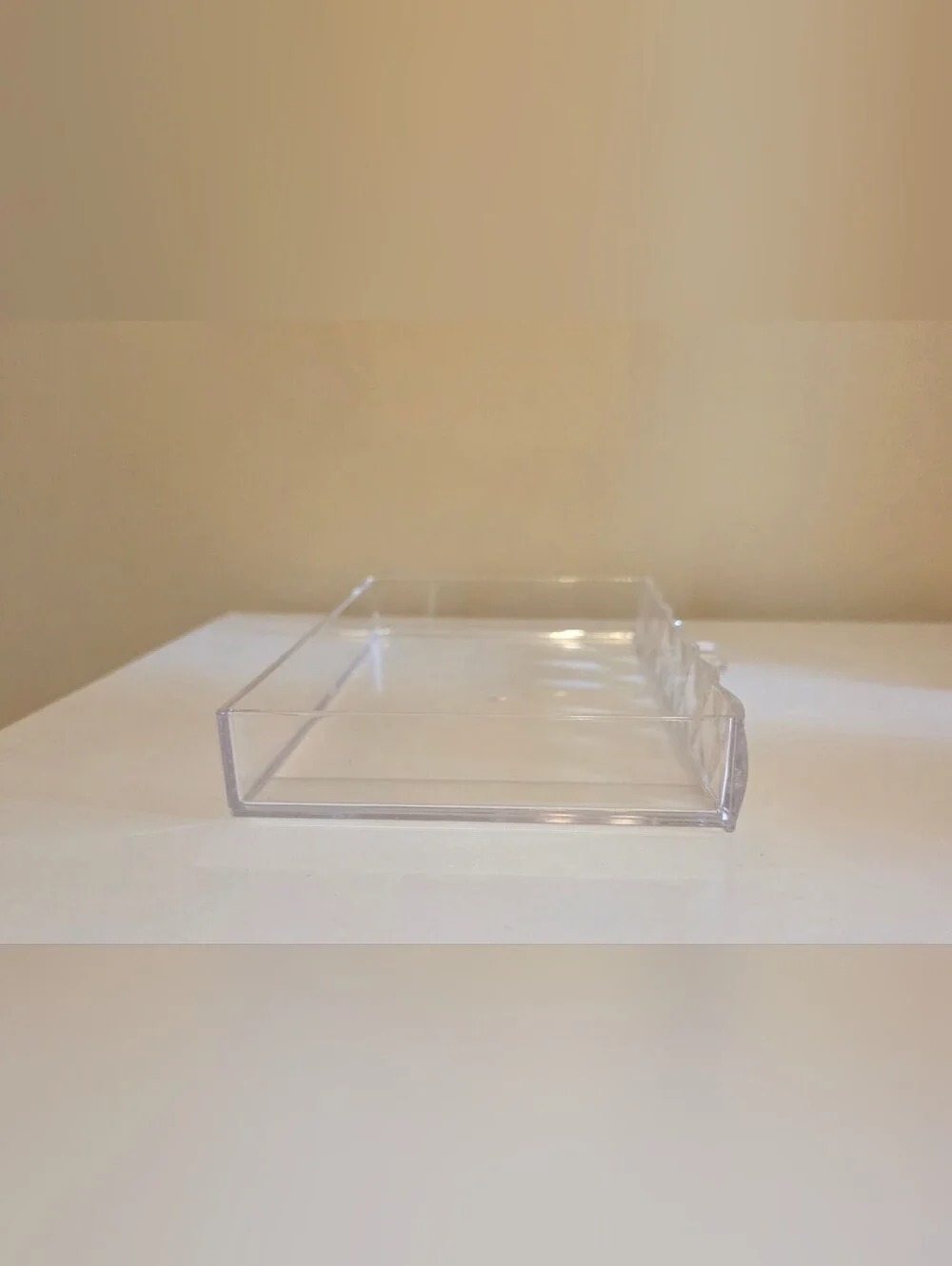 Haus Of Glam Iridescent Clear 4-Drawer Makeup Organizer